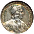 1893 Columbus Bust, Zearing Medal. Eglit-84B. NGC MS64