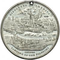 1893 Declaration of Independece Medal, Eglit-36, So-Called Dollar HK-156. MS62 - 2