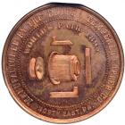 1893 Eureka Tempered Copper Medal, Eglit-22. NGC MS63