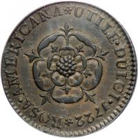 1722 Rosa Americana Penny Breen-117. PCGS MS61 - 2