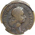 1722 Rosa Americana Halfpenny with .17 over 172 Breen-135. NGC F12