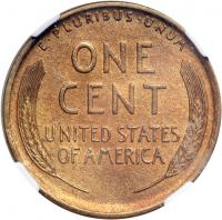 1909-S Lincoln Cent. S over horizontal S. NGC MS62 - 2