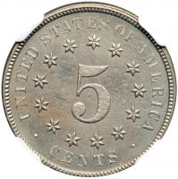 1880 Shield Nickel. NGC PF63 - 2