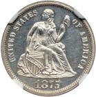 1875 Liberty Seated Dime. NGC PF61