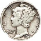 1921 Mercury Dime. NGC VF30