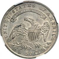 1834 Capped Bust Half Dollar. NGC AU55 - 2