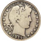 1914 Barber Half Dollar. ANACS VG8