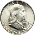 1948-D Franklin Half Dollar. PCGS MS65