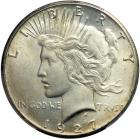 1927 Peace Dollar. PCGS MS63