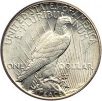 1928 Peace Dollar. ICG MS62 - 2