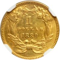 1889 $1 Gold Indian - 2