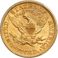 1900 $5 Liberty. PCGS MS62 - 2