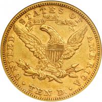 1890 $10 Liberty. ANACS EF40 - 2