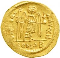 Phocas, 602-610. Gold Solidus (4.4 g). VF - 2