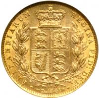 Great Britain. Sovereign, 1871. NGC AU58 - 2