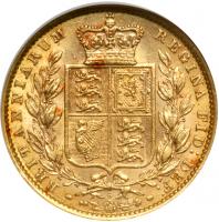 Great Britain. Sovereign, 1872. NGC AU58 - 2