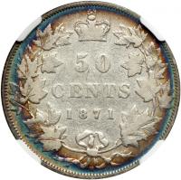 Canada. 50 Cents, 1871-H. NGC VG8 - 2