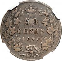 Canada. 50 Cents, 1898. NGC F15 - 2