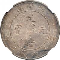 China - Chihli. Dollar, Year 34 (1908). NGC EF - 2