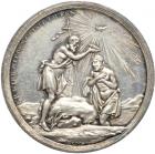 Germany. Silver Baptismal Medal, ND (C.1800). EF