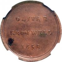 Great Britain. Medal, 1658. NGC AU - 2