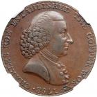 Great Britain-Cheshire. Halfpenny, 1790. NGC AU55