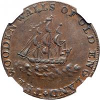 Great Britain-Hampshire. Halfpenny, 1795. NGC AU55 - 2