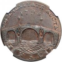 Great Britain-Suffolk. Halfpenny, 1795. NGC AU58 - 2