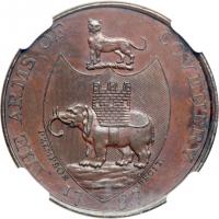 Great Britain-Warwickshire. Halfpenny, 1797. NGC MS63 - 2