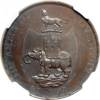 Great Britain-Warwickshire. Halfpenny, 1797. NGC MS63 - 2