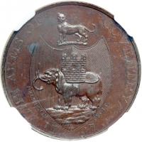 Great Britain-Warwickshire. Halfpenny, 1797. NGC MS63 - 2