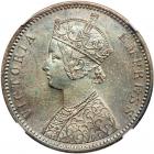 India - British. Rupee, 1887 (C). NGC MS62