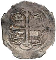 Mexico. Cob 8 Reales, ND (1607-16) Mo F. NGC VF20 - 2