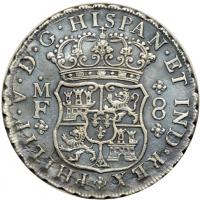 Mexico. 8 Reales, 1740-Mo MF. EF - 2