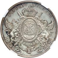 Mexico. Peso, 1867-Mo. NGC AU - 2