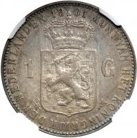 Netherlands. Gulden, 1901. NGC AU53 - 2