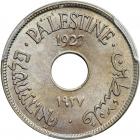 Palestine. 10 Mils, 1927. PCGS MS64