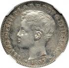 Puerto Rico. 20 Centavos, 1895-PGV. NGC AU