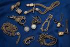 Collection of Antiques Watches, Watch Chains & Accessories