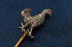 Antique Diamond, 14K Yellow Gold Stick Pin