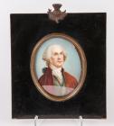 George Washington Watercolor On Ivory, c.1870