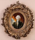 George Washington Miniature Portrait on Ivory After Bone and Stuart