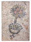 ROMAN. Mosaic of a tree with blossoms. 3rd-4th century AD
