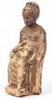 ROMAN. Terra cotta figurine of mother holding child. 2nd-3rd century AD