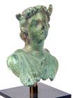 ROMAN. Bronze bust of Moon goddess Io. Ca. 1st-2nd century AD