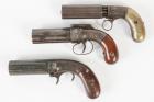 Three Pepperbox Pistols