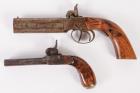 Two Double Barrel European Pistols