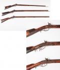 Lot of Three Kentucky Rifles ca. 1830's