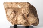 ROMAN. Marble sarcophagus fragment