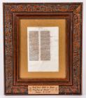 Illuminated Manuscript Missal Leaf on Vellum